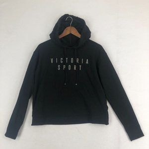 Victoria's Secret Sport Women's Size XS Black Split Back Long Sleeve Hoodie